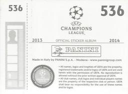 2013-14 Panini UEFA Champions League Stickers #536 Philipp Hosiner Back
