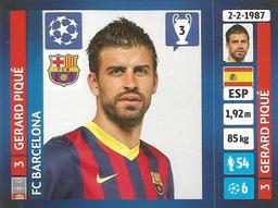 2013-14 Panini UEFA Champions League Stickers #547 Gerard Pique Front