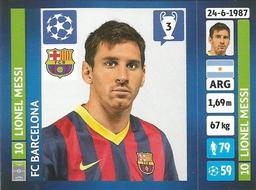 2013-14 Panini UEFA Champions League Stickers #554 Lionel Messi Front