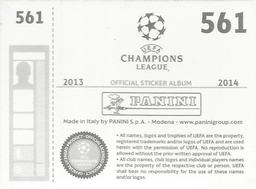2013-14 Panini UEFA Champions League Stickers #561 Alexis Sanchez Back