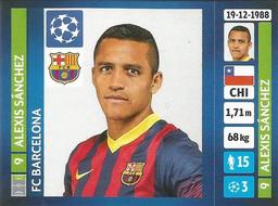 2013-14 Panini UEFA Champions League Stickers #561 Alexis Sanchez Front