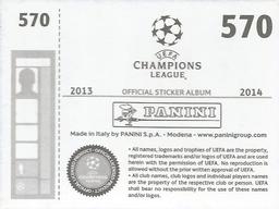 2013-14 Panini UEFA Champions League Stickers #570 Sulley Muntari Back