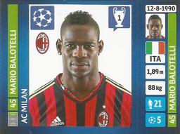 2013-14 Panini UEFA Champions League Stickers #572 Mario Balotelli Front