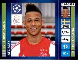 2013-14 Panini UEFA Champions League Stickers #596 Tobias Sana Front