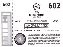 2013-14 Panini UEFA Champions League Stickers #602 Efe Ambrose Back
