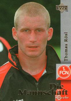 1997 Upper Deck 1 FC Nurnberg Box Set #22 Thomas Rosl Front