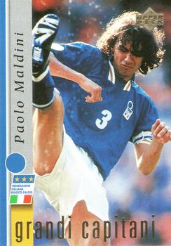 1998 Upper Deck Leggenda Azzurra Box Set #12 Paolo Maldini Front