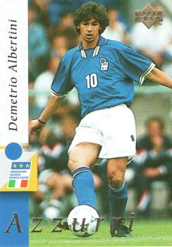 1998 Upper Deck Leggenda Azzurra Box Set #28 Demetrio Albertini Front