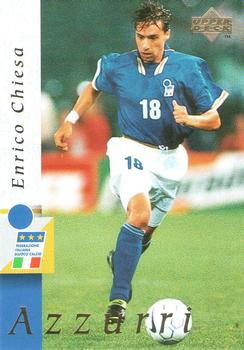 1998 Upper Deck Leggenda Azzurra Box Set #40 Enrico Chiesa Front