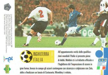 1998 Upper Deck Leggenda Azzurra Box Set #43 Inghilterra-Italia 0-1 Back
