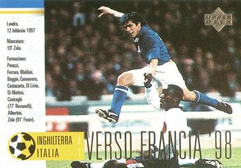 1998 Upper Deck Leggenda Azzurra Box Set #43 Inghilterra-Italia 0-1 Front