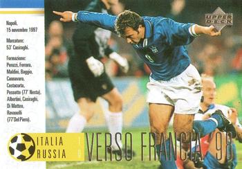 1998 Upper Deck Leggenda Azzurra Box Set #45 Italia-Russia 1-0 Front