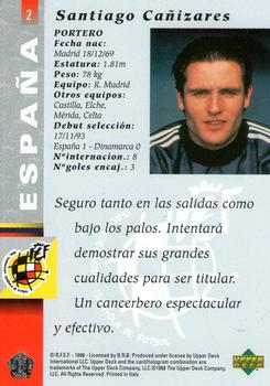 1997 Upper Deck Seleccion Espanola Box Set #2 Cañizares Back