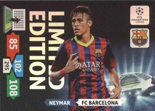 2013-14 Panini Adrenalyn XL UEFA Champions League - Limited Editions XXL Size #XLEBANE Neymar Front
