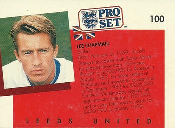 1990-91 Pro Set #100 Lee Chapman Back