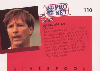 1990-91 Pro Set #110 Ronnie Whelan Back