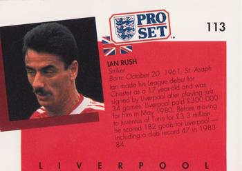 1990-91 Pro Set #113 Ian Rush Back