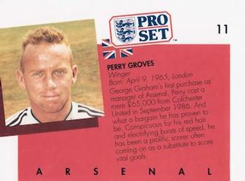 1990-91 Pro Set #11 Perry Groves Back