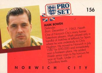1990-91 Pro Set #156 Mark Bowen Back