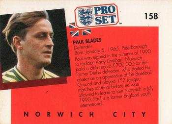 1990-91 Pro Set #158 Paul Blades Back