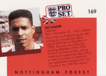 1990-91 Pro Set #169 Des Walker Back