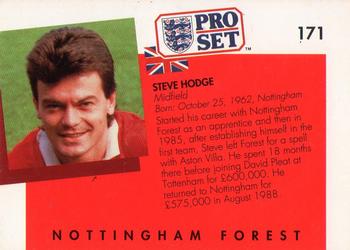 1990-91 Pro Set #171 Steve Hodge Back
