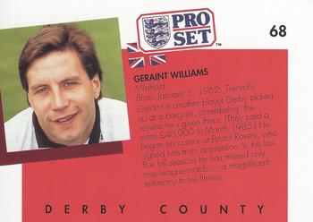1990-91 Pro Set #68 Geraint Williams Back