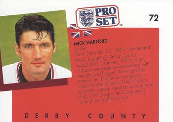 1990-91 Pro Set #72 Mick Harford Back