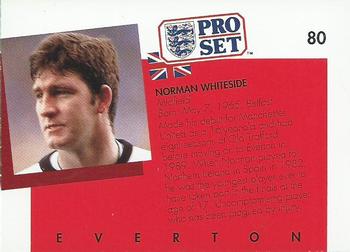 1990-91 Pro Set #80 Norman Whiteside Back