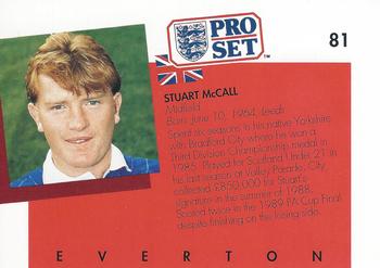 1990-91 Pro Set #81 Stuart McCall Back