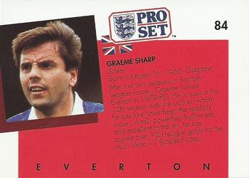 1990-91 Pro Set #84 Graeme Sharp Back