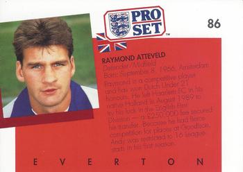 1990-91 Pro Set #86 Raymond Atteveld Back