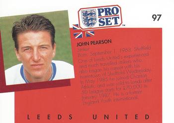 1990-91 Pro Set #97 John Pearson Back