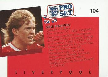 1990-91 Pro Set #104 Steve Staunton Back