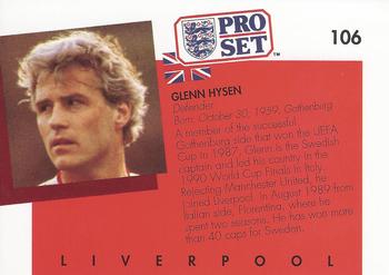 1990-91 Pro Set #106 Glenn Hysen Back