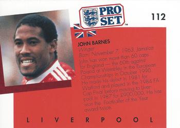 1990-91 Pro Set #112 John Barnes Back