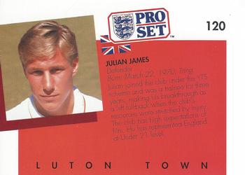 1990-91 Pro Set #120 Julian James Back