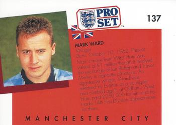 1990-91 Pro Set #137 Mark Ward Back