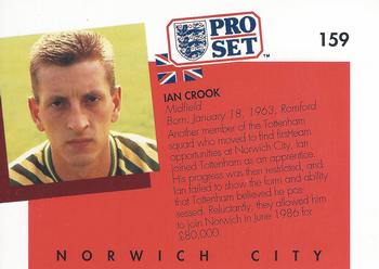 1990-91 Pro Set #159 Ian Crook Back