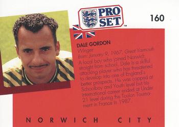 1990-91 Pro Set #160 Dale Gordon Back