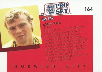 1990-91 Pro Set #164 Robert Fleck Back