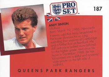 1990-91 Pro Set #187 Andy Sinton Back