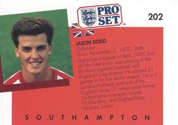 1990-91 Pro Set #202 Jason Dodd Back