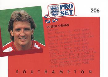 1990-91 Pro Set #206 Russell Osman Back