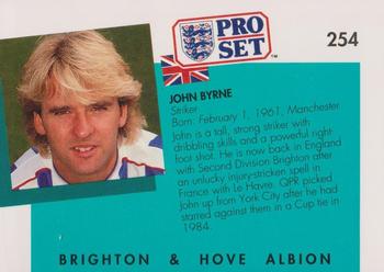 1990-91 Pro Set #254 John Byrne Back