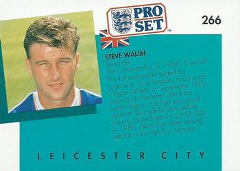 1990-91 Pro Set #266 Steve Walsh Back