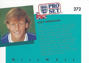 1990-91 Pro Set #272 Teddy Sheringham Back
