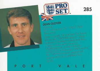 1990-91 Pro Set #285 Dean Glover Back