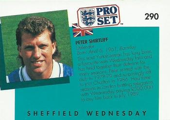 1990-91 Pro Set #290 Peter Shirtliff Back