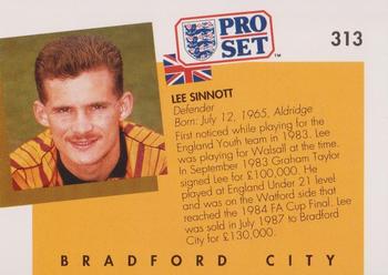 1990-91 Pro Set #313 Lee Sinnott Back